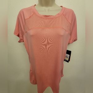 Reebok Slim Fit Mixed Mesh Athletic T-Shirt